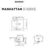 Pomivalno korito SCHOCK Manhattan D-100XS nero